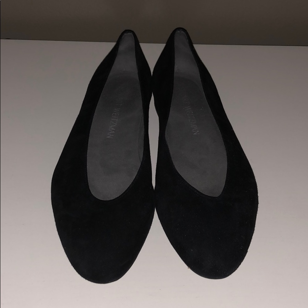 Stuart Weitzman suede leather flats